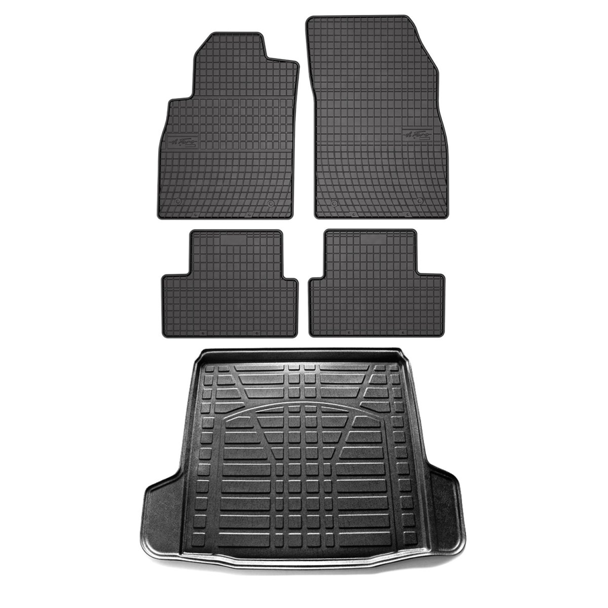 Chevrolet Cruze Floor-Trunk Mats - Omac - El-Toro & YPS - Black - '11-'15